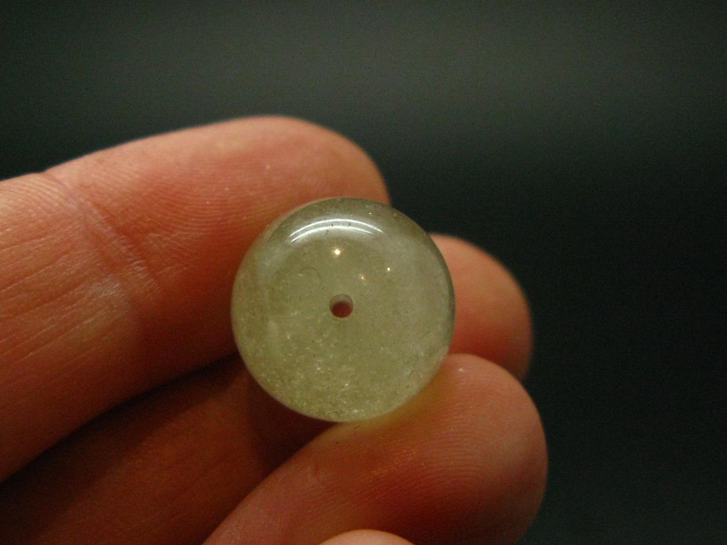 Libyan Tektite Glass Bead From Libya - 14 mm - 0.5"