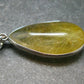 Rutilated Quartz Silver Pendant From Brazil - 1.6" - 6.59 Grams