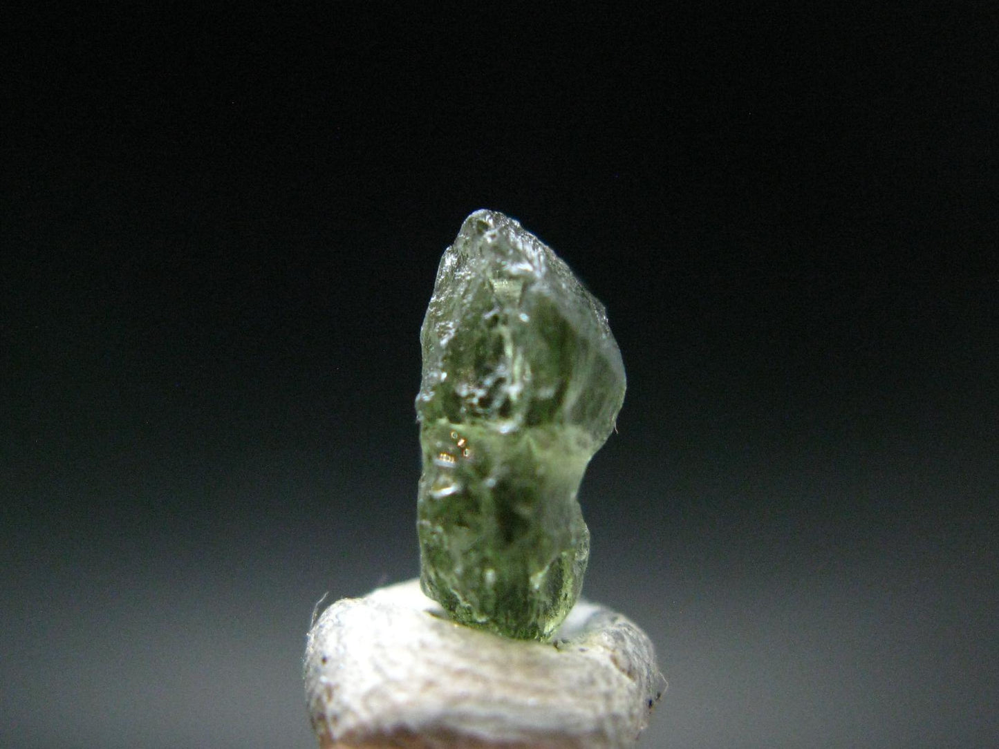 Moldavite Tektite Raw Bead from Czech Republic - 10 mm - 2.20 Carats