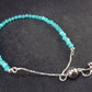 One-of-A-Kind!! Genuine Amazonite Faceted Crystals Silver Bracelet from Russia - Size Adjustable - 2.78 Grams