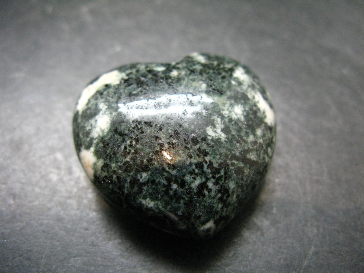 Rare Stonehenge Bluestone Heart From Wales UK - 1.5" - 46.77 Grams