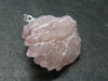 Symbol of Love and Beauty!! Natural Rose Quartz Pendant In 925 Silver From Brazil - 1.0" - 3.12 Grams