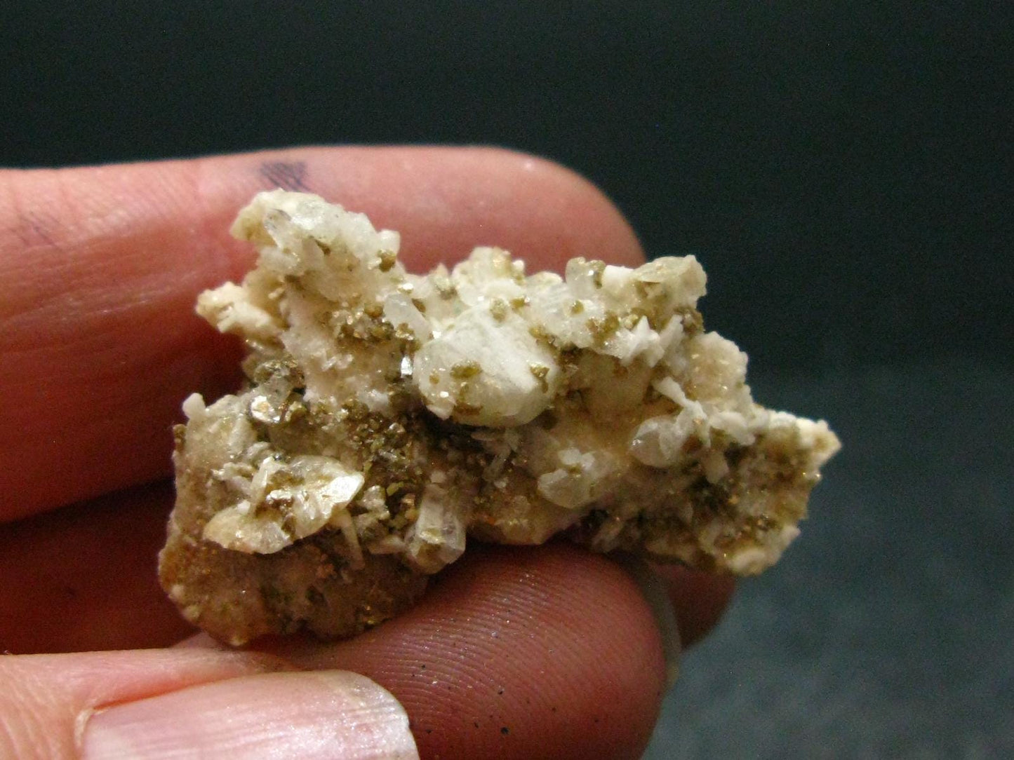 Rare Herderite on Feldspar Cluster from Brazil - 5.17 Grams - 1.1"