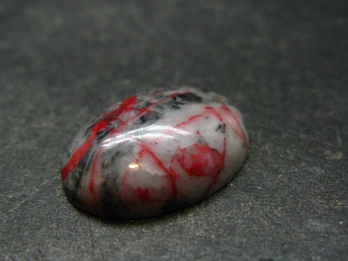 Cinnabar Cabochon from Russia - 2.82 Grams - 21 x 16 mm