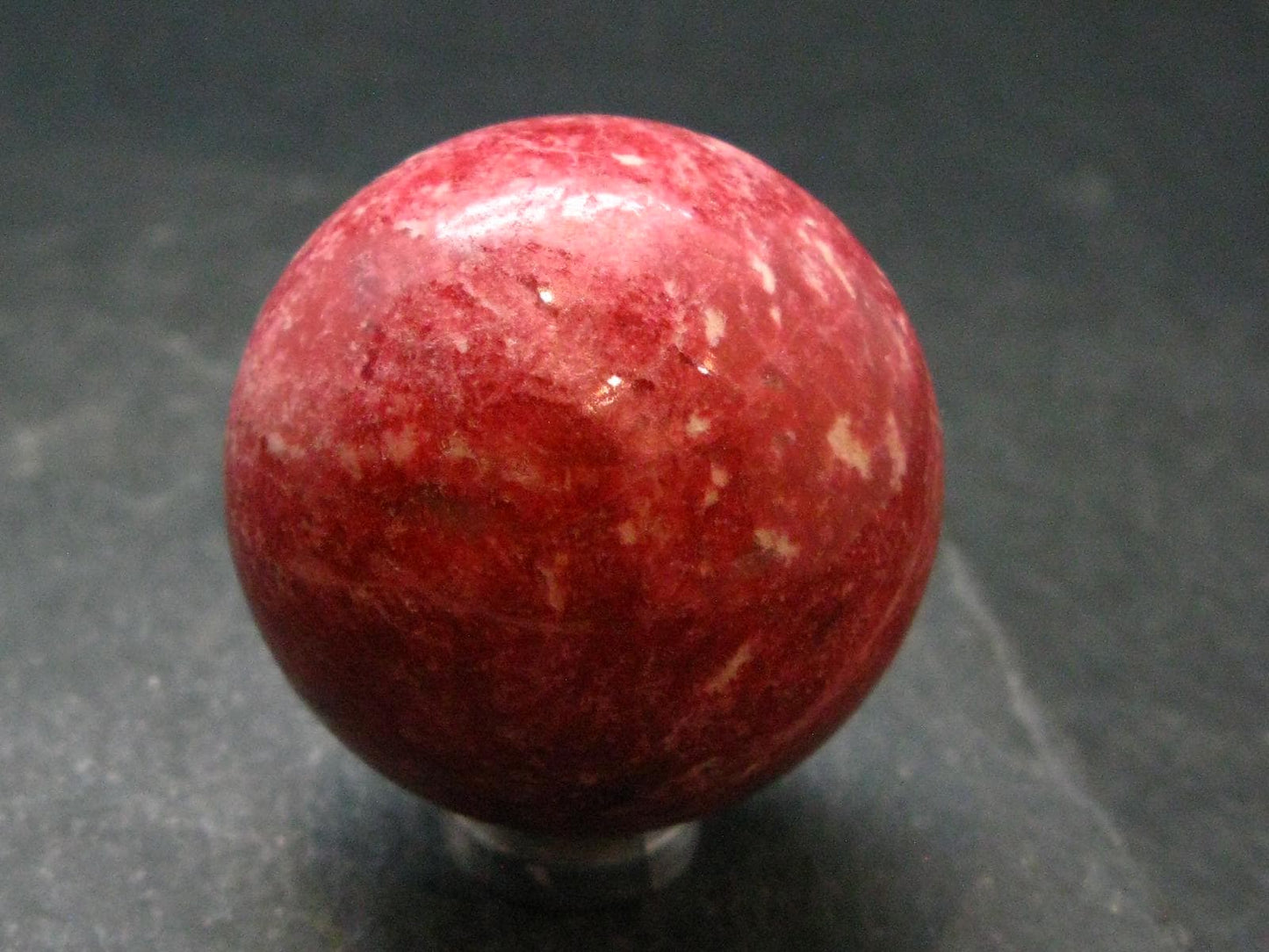 Rare Red Thulite Sphere Ball From Norway - 1.6" - 111.27 Grams