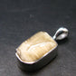 Large Natural Agni Gold Danburite Sterling Silver Pendant from Tanzania - 1.1" - 1.18 Grams
