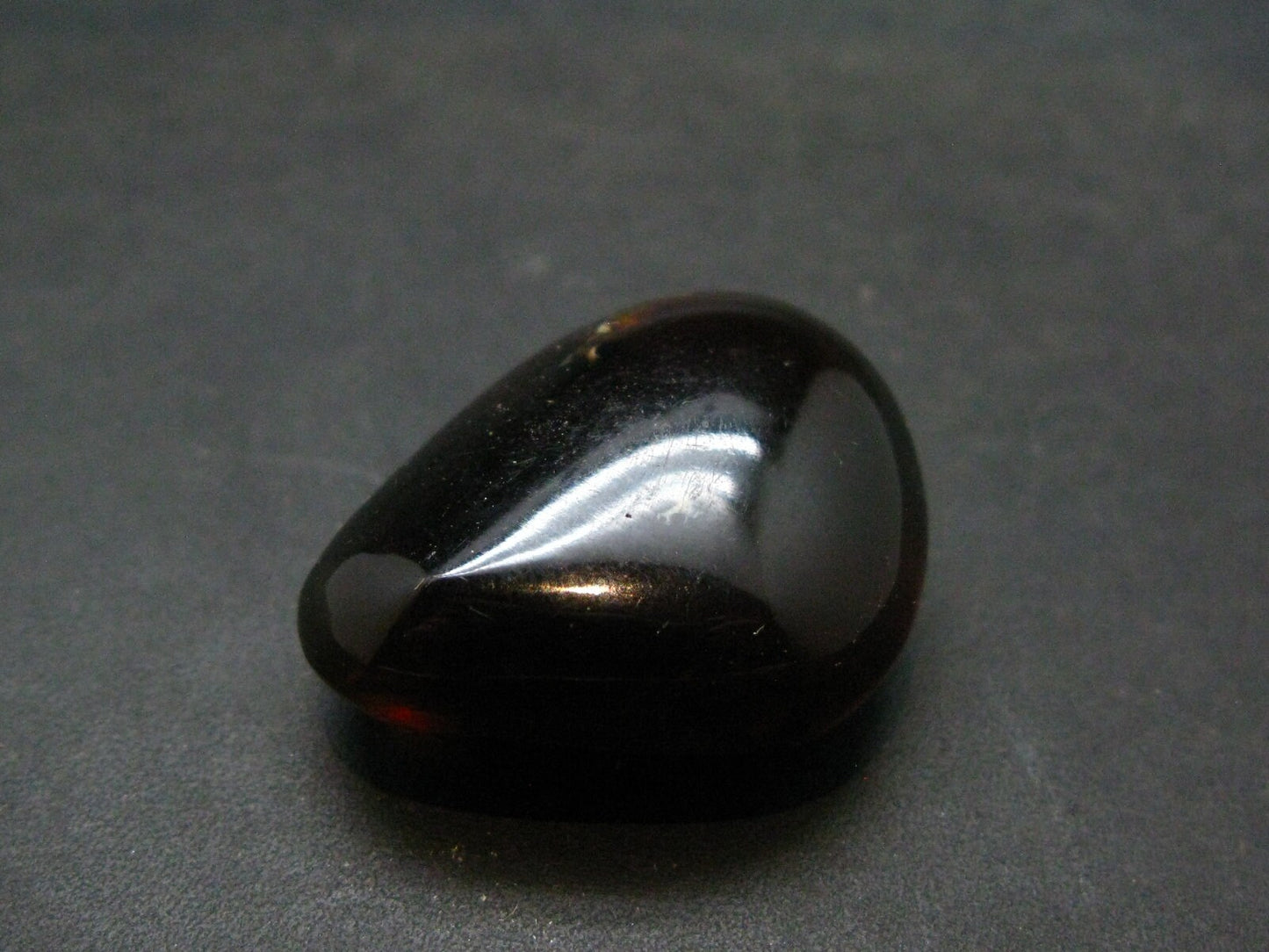 Rare Large Blue Amber Tumbled Piece Fluorescent From Indonesia - 0.9" - 5.6 Grams