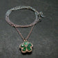 Emerald Silver Pendant W/Chain From Colombia - 3.0 Grams Total