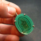 Malachite Sterling Silver Pendant - 1.5" - 39.26 Grams