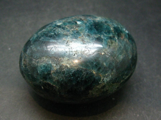 Neon Blue Apatite Tumbled Stone from Madagascar - 224.3 Grams - 2.5"