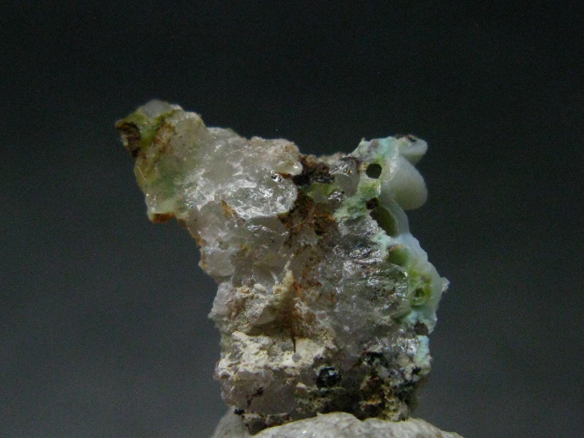 Rare Ajoite in Quartz Crystal from South Africa - 0.7" - 0.70 Grams
