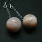 Natrolite Sterling Silver Earrings From Indonesia
