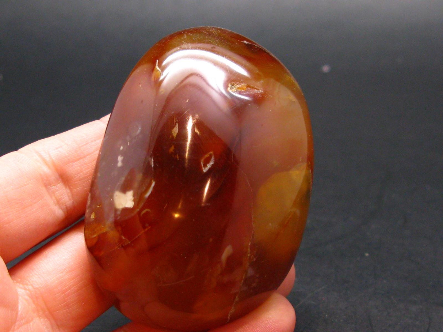 Carnelian Tumbled Stone From Madagascar - 2.4" - 100.79 Grams