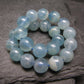 Lemurian Aquatine Calcite Genuine Bracelet ~ 7 Inches ~ 8mm Round Beads