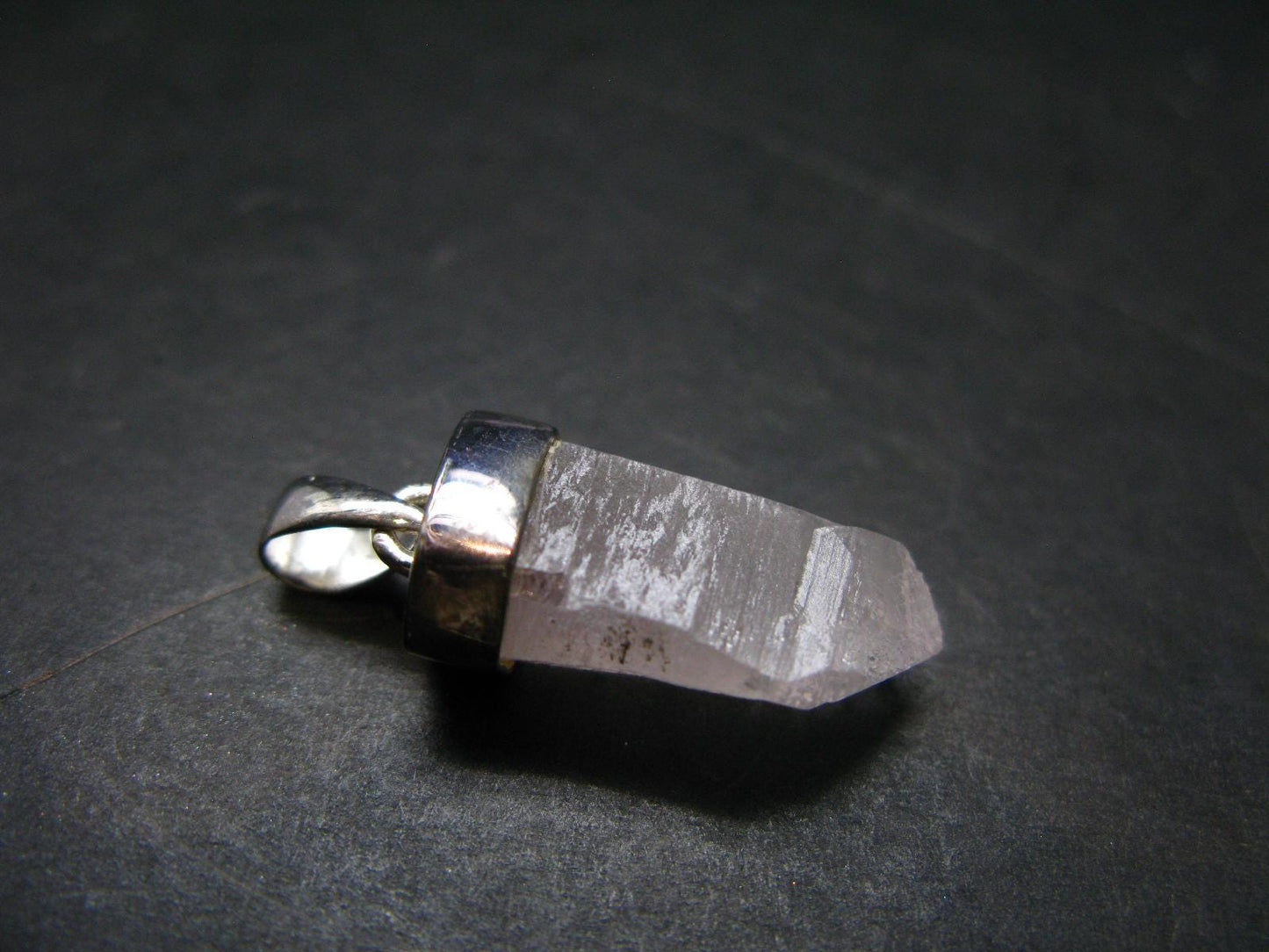 Vera Cruz Amethyst Silver Pendant From Mexico - 1.2" - 4.05 Grams
