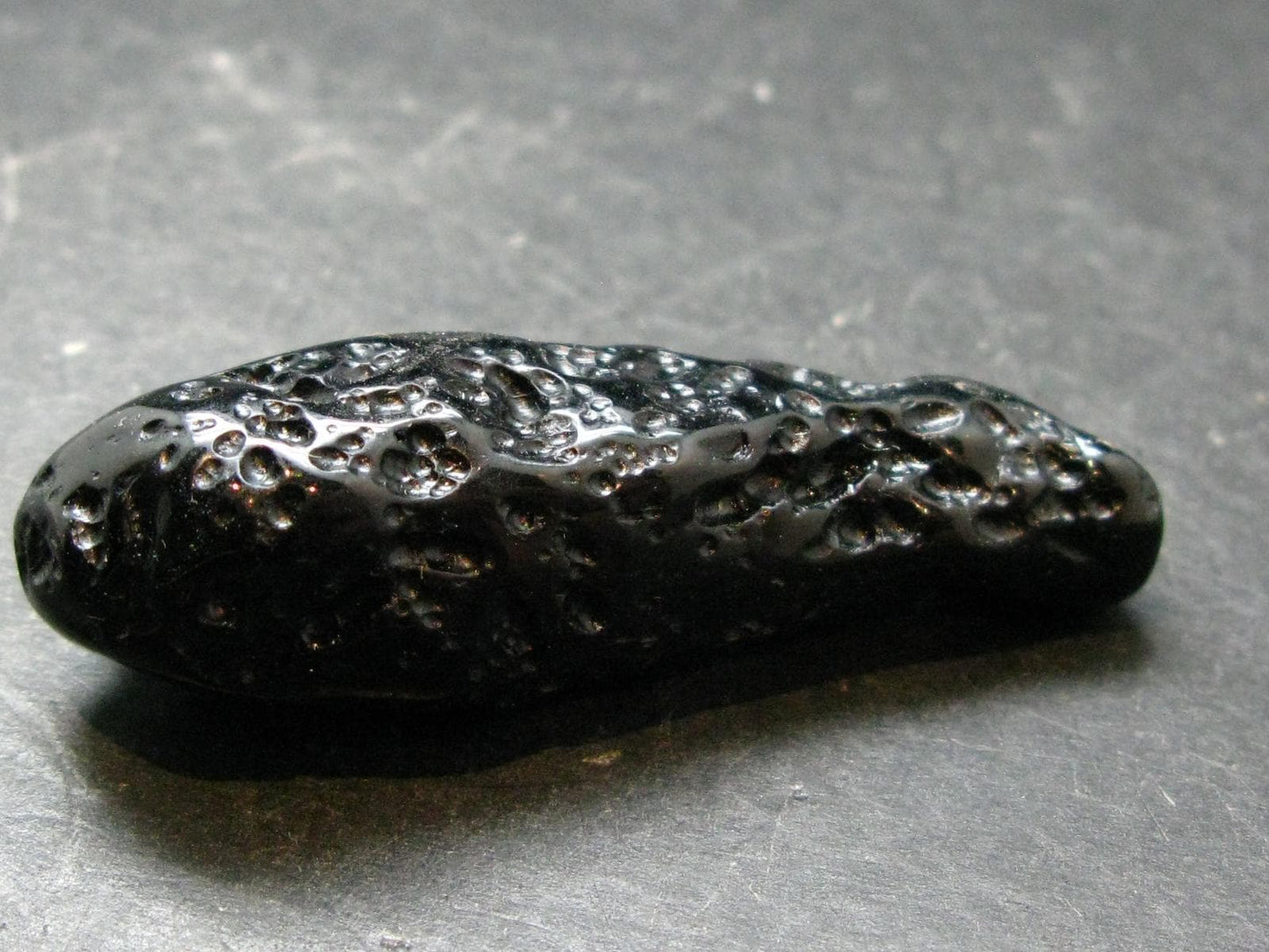 Rare Large Black Tibetan Tektite Tumbled Stone from Tibet - 2.3" - 20.95 Grams