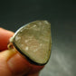 Natural Gem Raw Libyan Desert Glass Tektite Sterling Silver Ring from Libya - Size 7 - 10.19 Grams