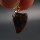 Rare Zircon Crystal Silver Pendant From Tanzania - 0.7" - 2.6 Grams