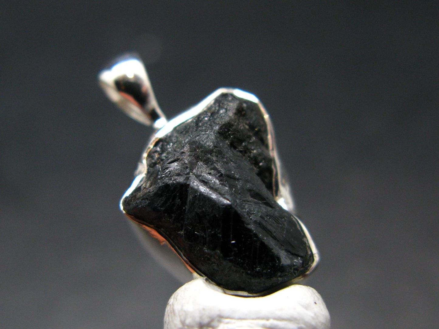 Alexandrite Chrysoberyl Crystal Silver Pendant From Brazil - 0.9" - 3.00 Grams