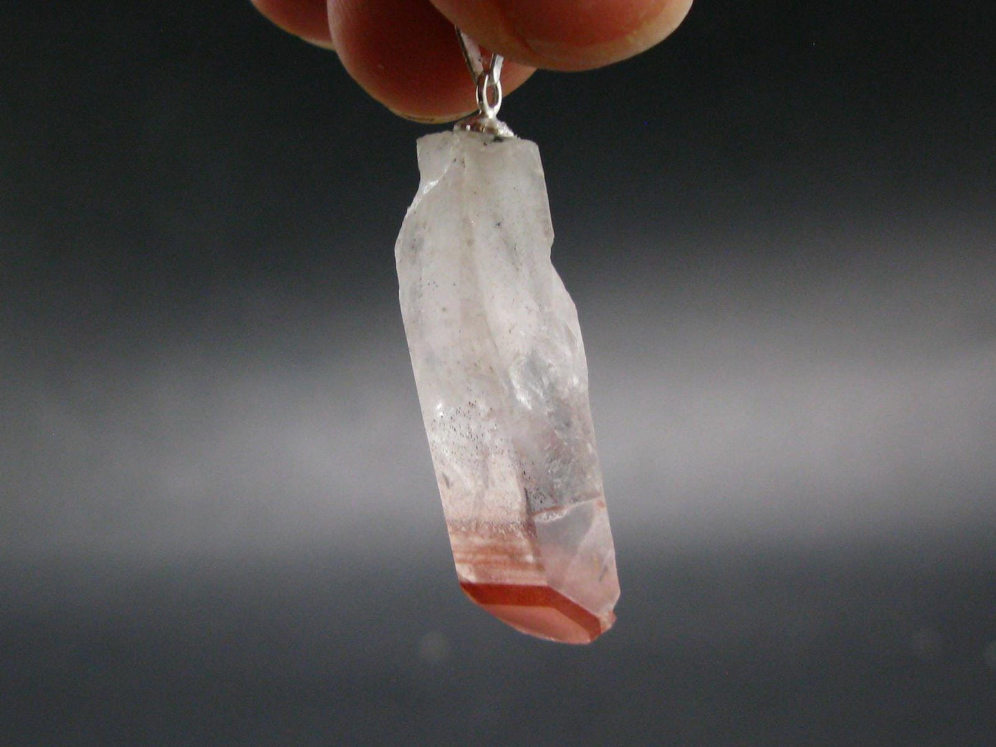 Lithium Quartz Crystal Pendant From Brazil - 1.6" - 4.78 Grams