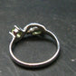 Moldavite Tektite Silver Ring from Czech Republic - Size 8 - 2.58 Grams