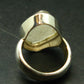 Natural Gem Raw Libyan Desert Glass Tektite Sterling Silver Ring from Libya - Size 7 - 10.97 Grams
