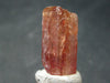 Rose Imperial Topaz Crystal from Brazil - 0.8" - 19.00 Carats
