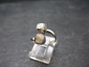 Phenakite Phenacite Crystal Silver Ring From Russia - Size 7 - 2.25 Grams