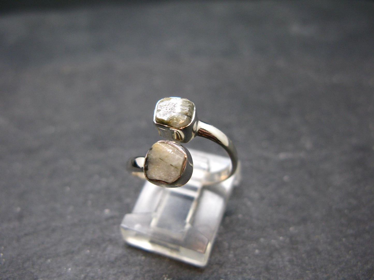 Phenakite Phenacite Crystal Silver Ring From Russia - Size 7 - 2.25 Grams