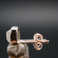 Natrolite Stud Earrings Sterling Silver From Russia - 1.18 Grams