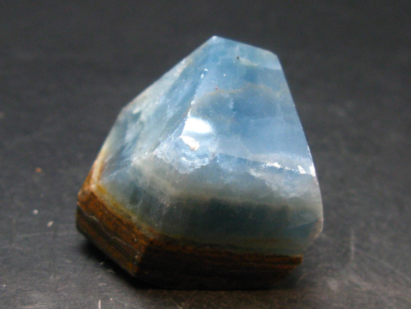 Nice Lemurian Aquatine Blue Calcite Tumbled From Argentina - 1.4" - 35.42 Grams