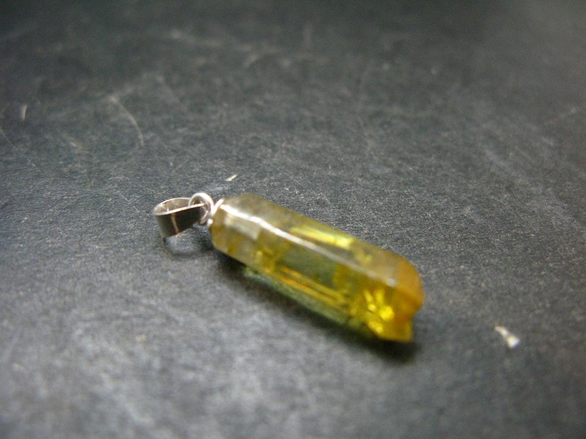 Zincite Zinkite Crystal 925 Silver Pendant From Poland - 1.0" - 2.13 Grams