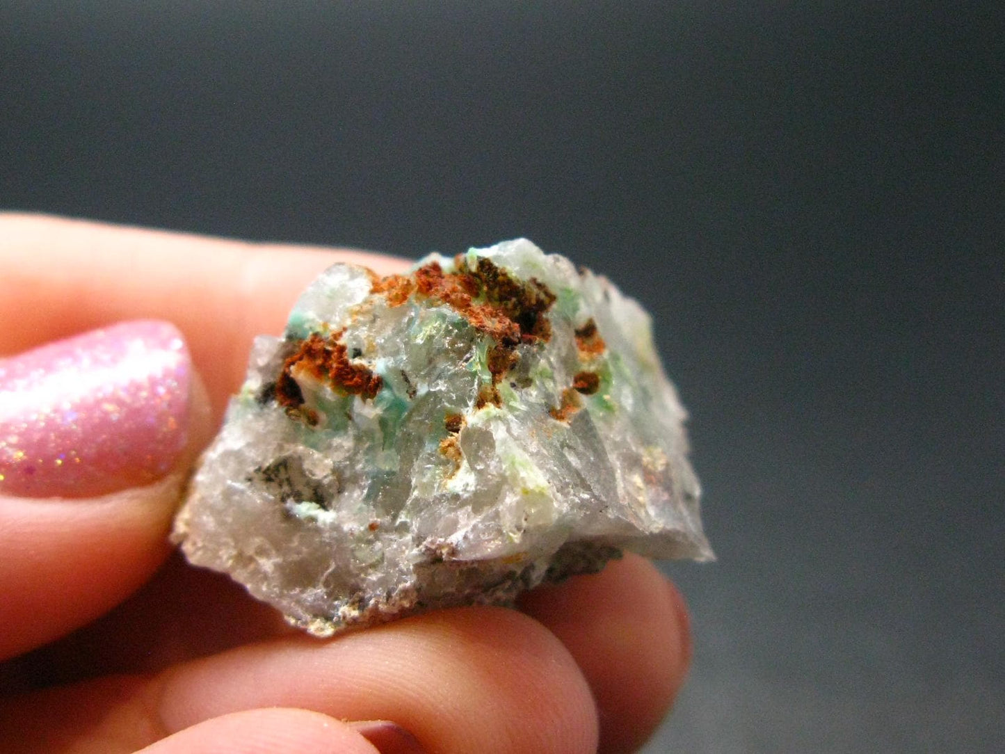 Rare Ajoite in Quartz Crystal from South Africa - 0.8" - 8.39 Grams