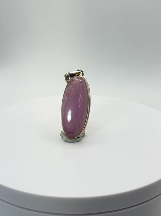 Natural Kunzite Pendant | Pastel Pink Gemstone | Emotional Healing Stone | Heart Chakra Crystal - 9.28 g