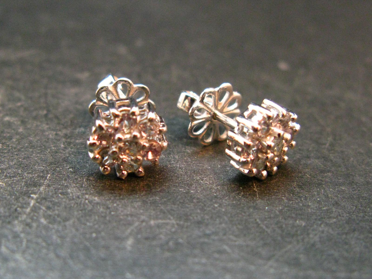 Alexandrite Gem Silver Stud Earrings From Russia - 2.55 Grams