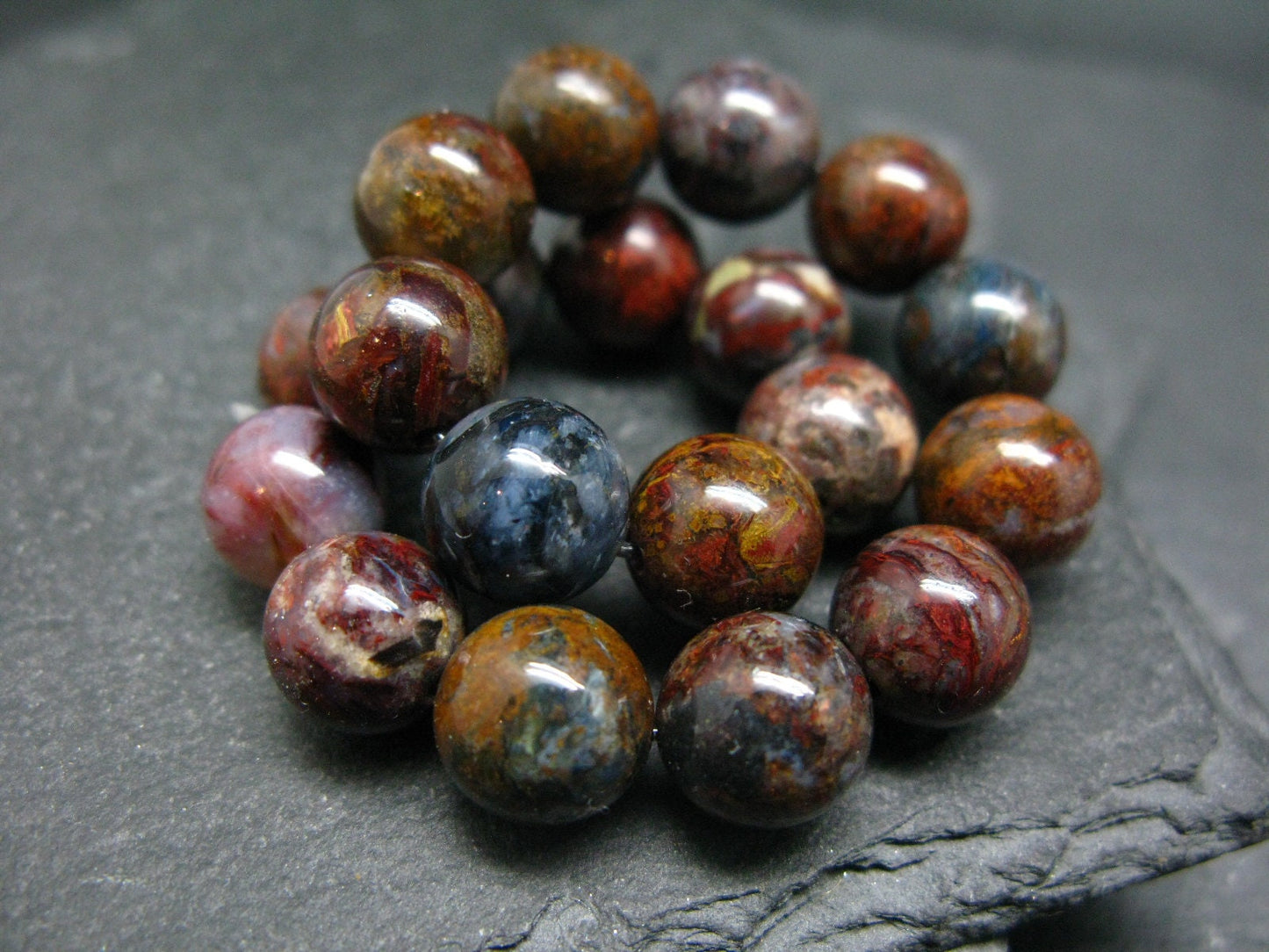 Pietersite Genuine Bracelet ~ 7 Inches ~ 10mm Round Beads
