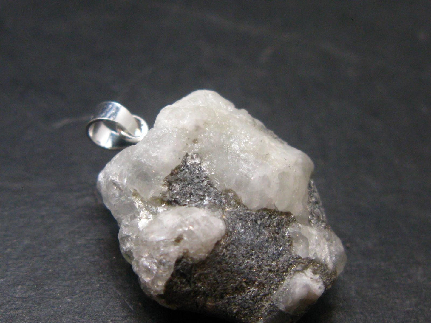 Phenakite Phenacite Crystal Silver Pendant from Russia - 1.0" - 5.95 Grams