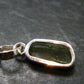 Moldavite Tektite Silver Pendant from Czech Republic - 1.0" - 1.71Grams