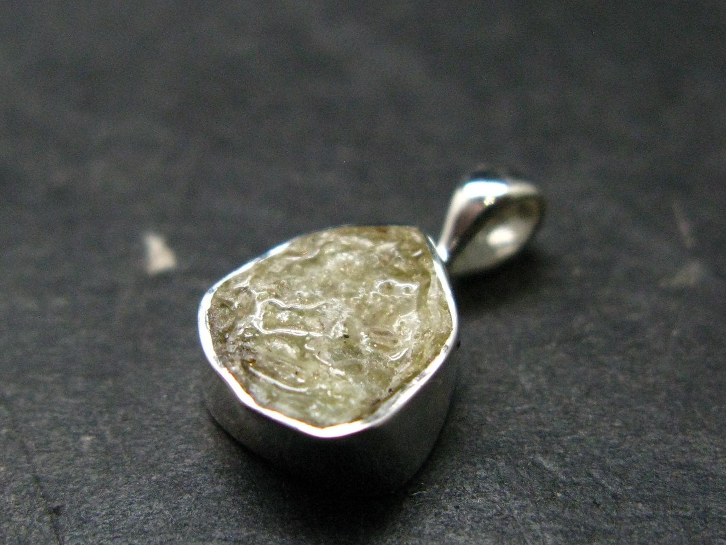 Rhodizite Rhodozite Crystal Silver Pendant from Madagascar - 0.6" - 1.0 Grams