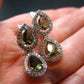 Moldavite Tektite Silver Earrings from Czech Republic - 4.87 Grams