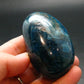 Neon Blue Apatite Tumbled Stone from Madagascar - 124.87 Grams - 2.4"