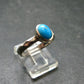Genuine Turquoise Sterling Silver Ring - 2.94 Grams - Size 8.5