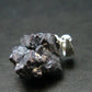 Metallic Silver Black Cuprite Sharp Octahedral Crystal Silver Pendant From Russia - 4.11 Grams