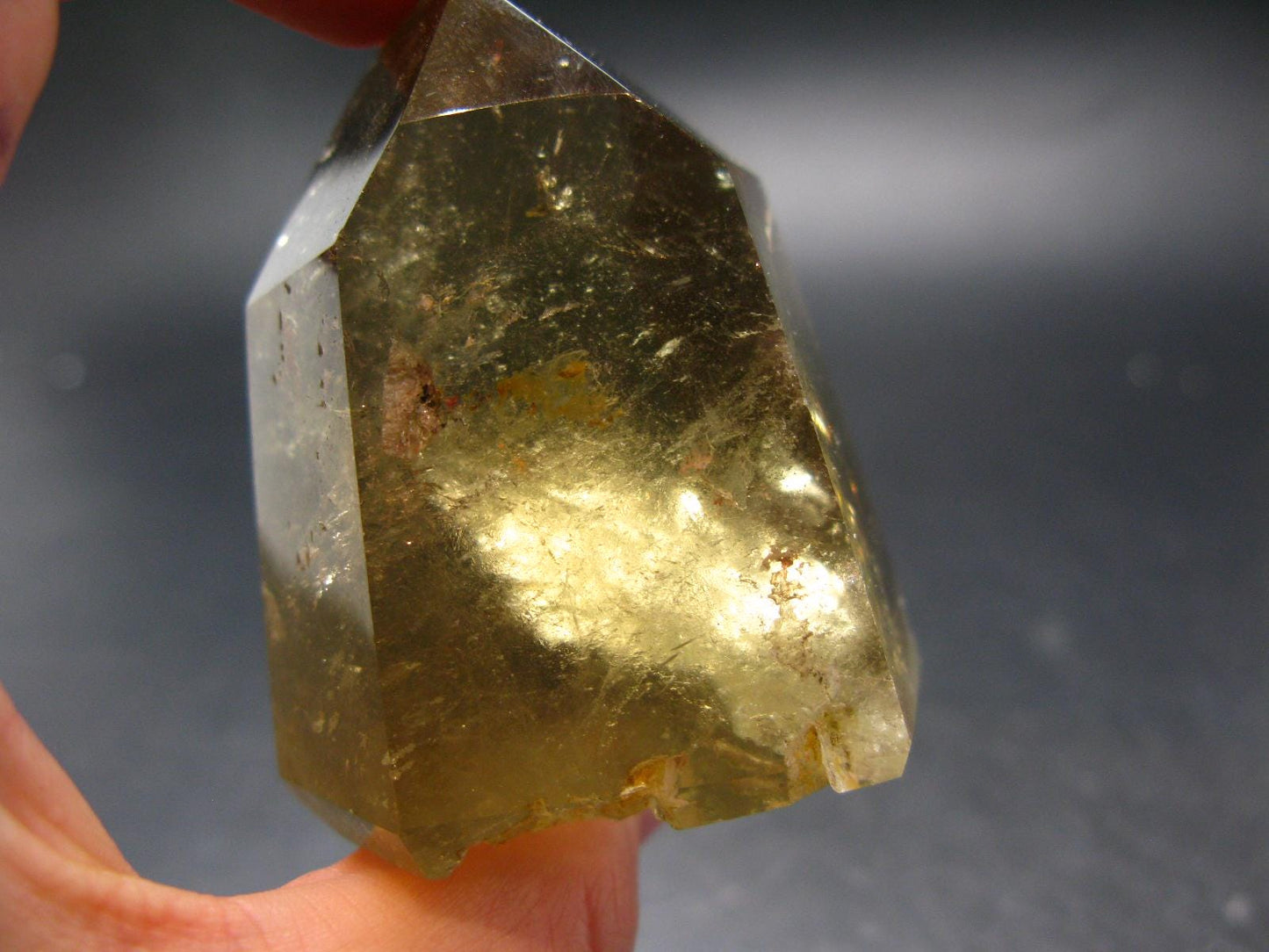 Citrine Unheated Polished Crystal From Brazil - 2.3" - 149.34 Grams