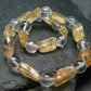 Imperial Topaz & Quartz Genuine Bracelet ~ 7 Inches ~ 8mm Tumbled Beads