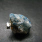 Rare Raw Blue Euclase Gem Crystal Silver Pendant from Zimbabwe - 1.0" - 5.40 Grams