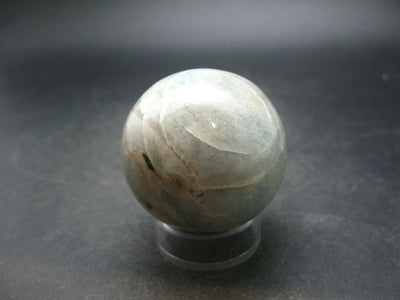 Genuine Blue Aquamarine Sphere Ball From Brazil - 1.7" - 125.3 Grams