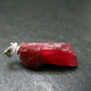 Rare Raw Rhodonite Silver Pendant From Brazil - 1.1" - 2.41 Grams