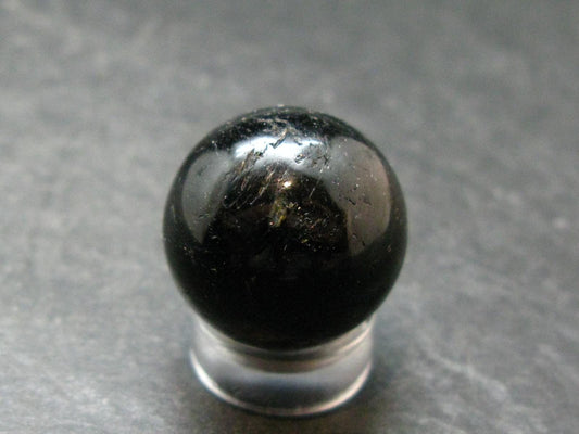 Nuumite Nuummite Sphere Ball From Greenland - 0.8" - 12.75 Grams