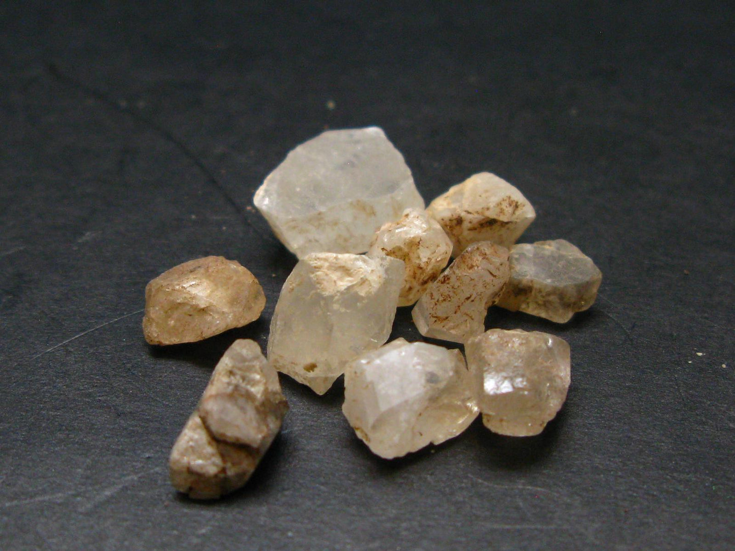 Lot of 10 Terminated Phenakite Phenacite Gem Crystals from Mogok Burma / Myanmar 18.60 Carats